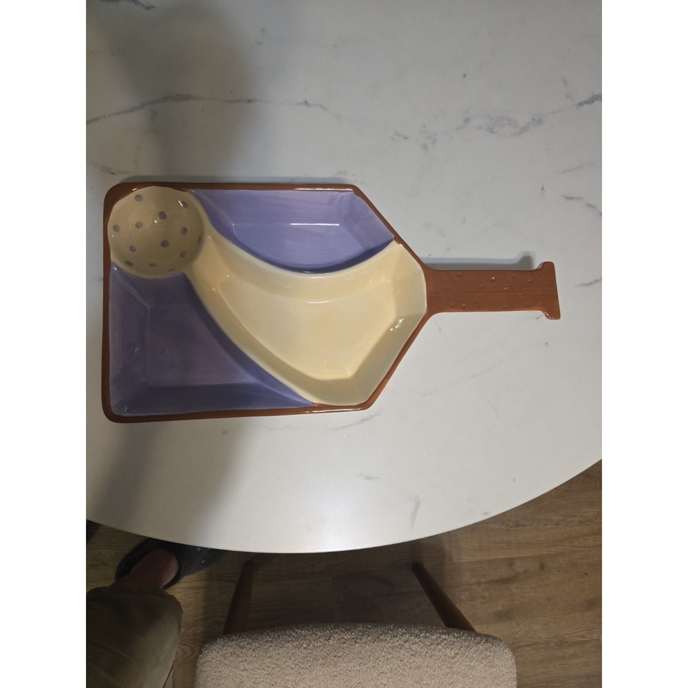 Pickleball Paddle Party Platter For Snacks And Dips 16in X 8.5in